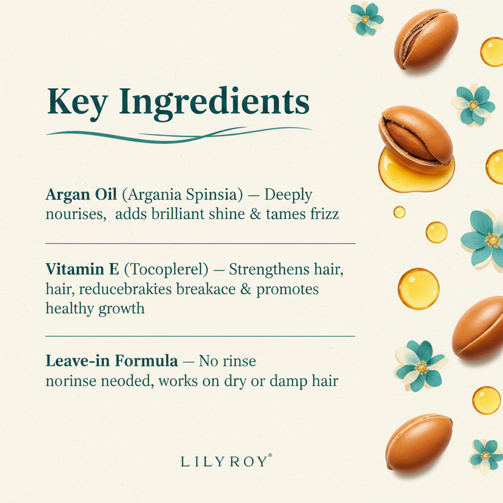 Lilyroy Hair Oil Argan Oil - Ingredients