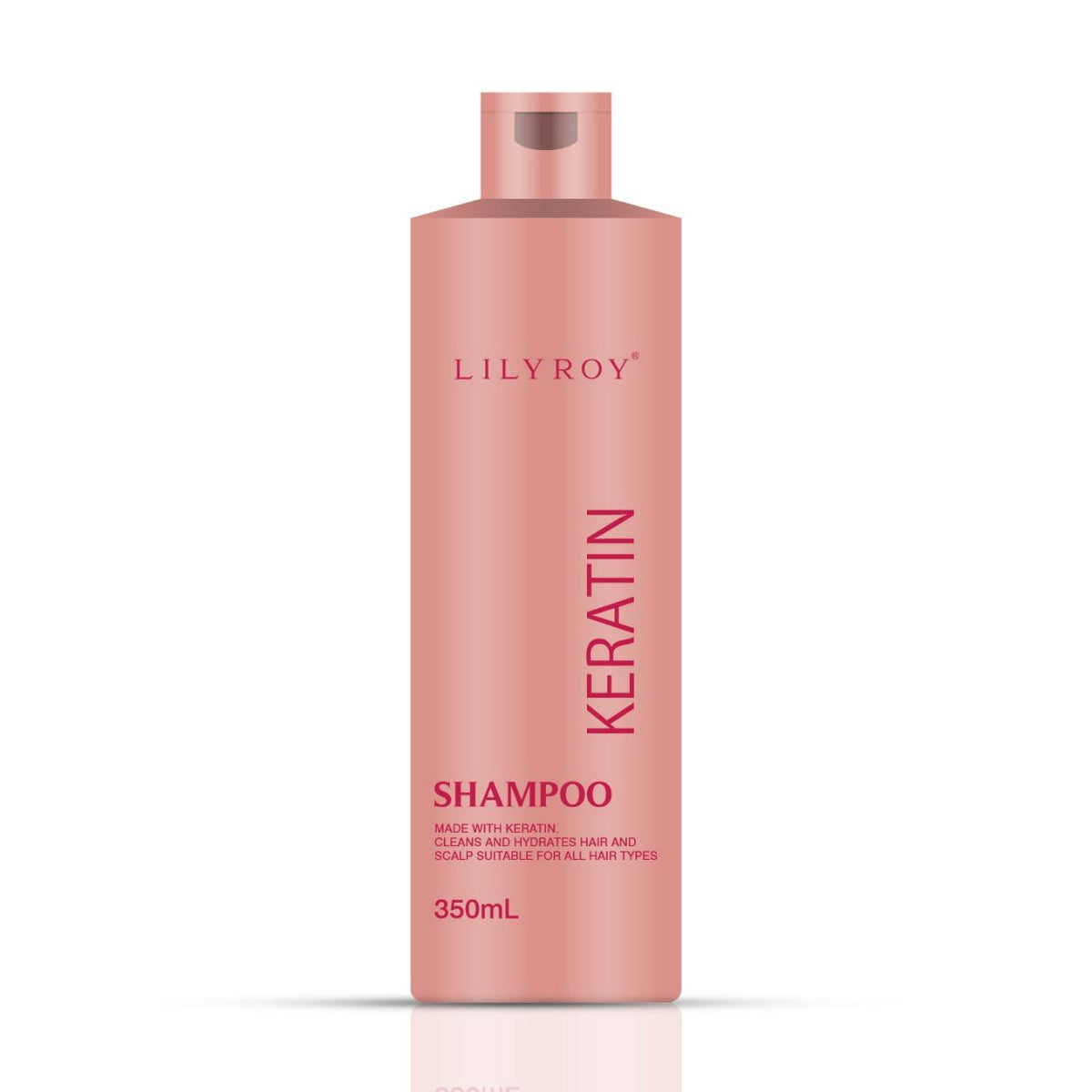 Lilyroy Keratin Shampoo 350mL box front and back
