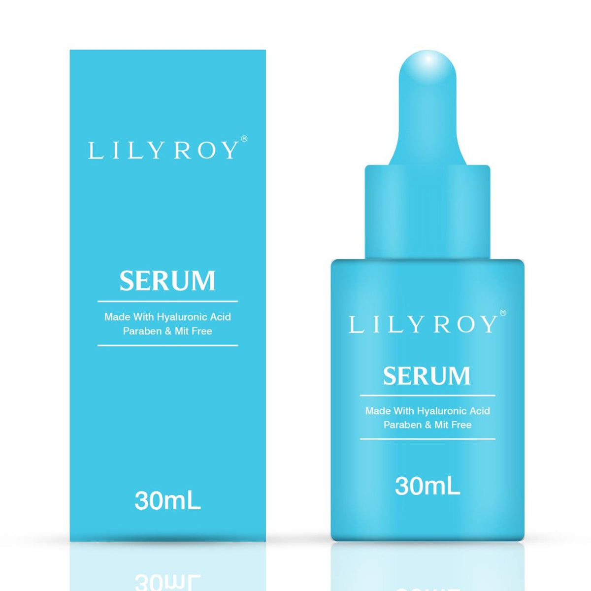 Lilyroy Hyaluronic Acid Serum 30mL blue bottle with box