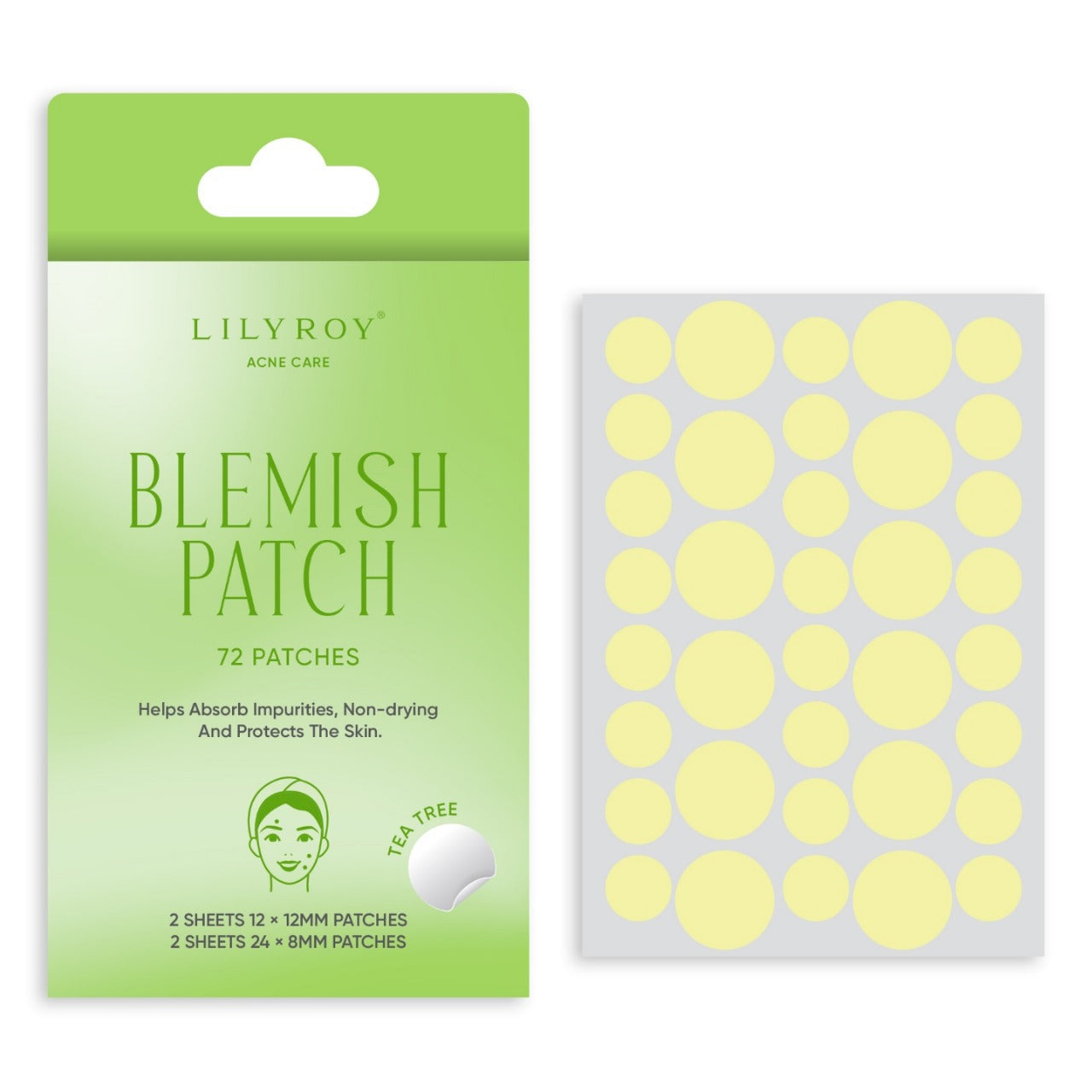 Lilyroy Blemish Patch – Tea Tree (72 Patches)