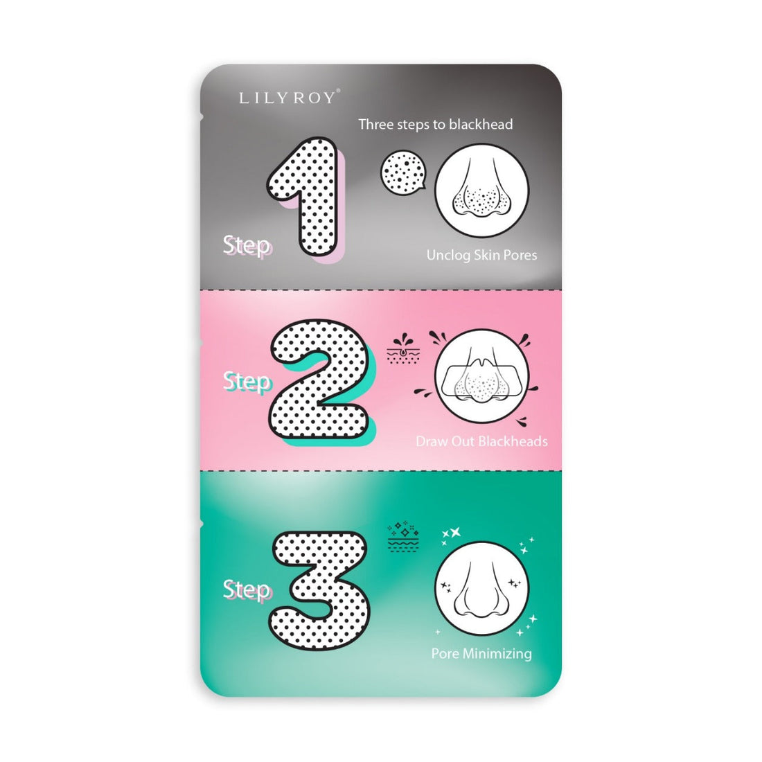 Lilyroy 3-Step Blackhead Removal Strips