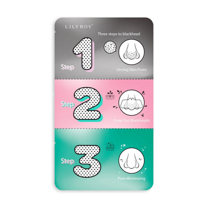 Lilyroy 3-Step Blackhead Removal Strips