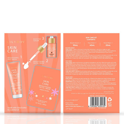 Skin Care Brightening Set – Facial Mask, Face Wash &amp; Booster Serum