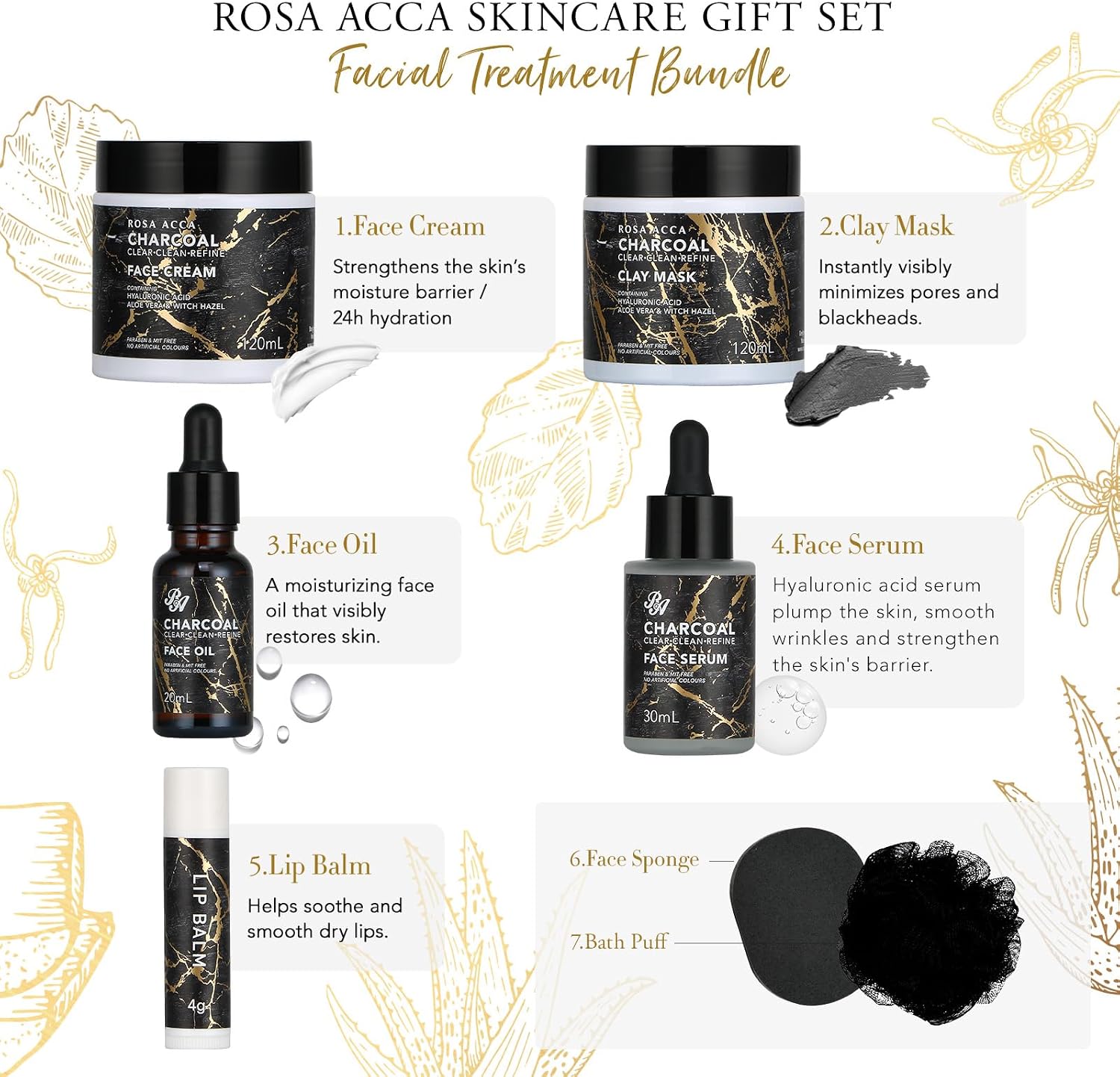 RA ROSA ACCA Facial Skin Care Set 28pcs