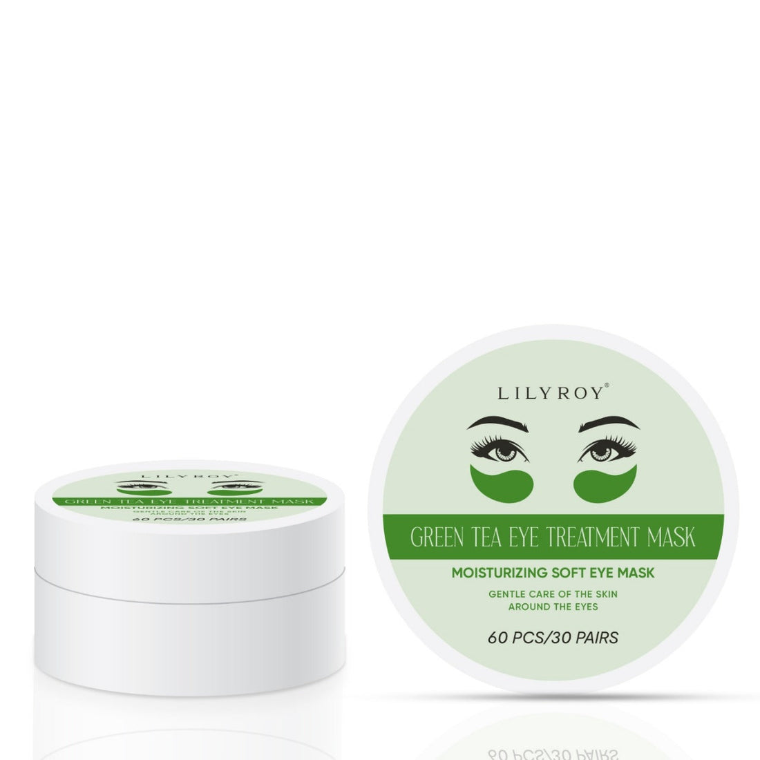 Green Tea Eye Treatment Mask – Moisturizing Soft Eye Mask 60 Pcs / 30 Pairs
