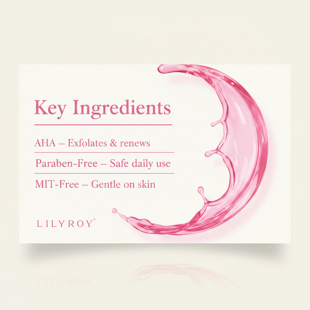 Lilyroy AHA Serum - Ingredients