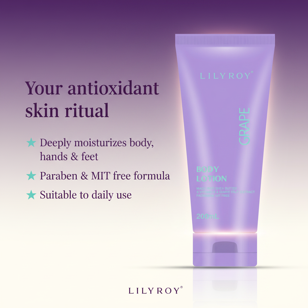 Lilyroy Grape Body Lotion - Features