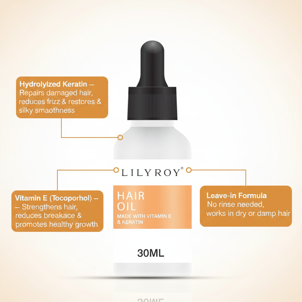 Lilyroy Hair Oil Keratin - Ingredients