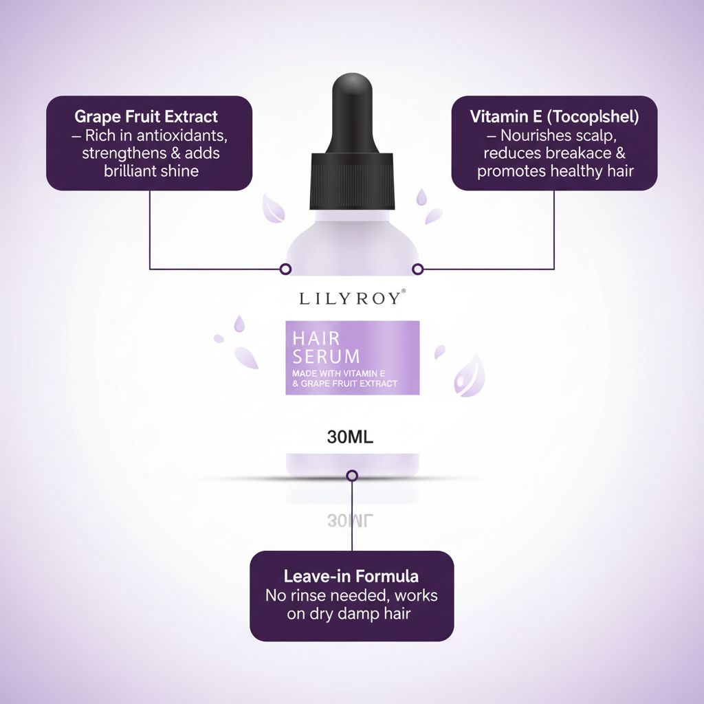 Lilyroy Hair Serum - Ingredients
