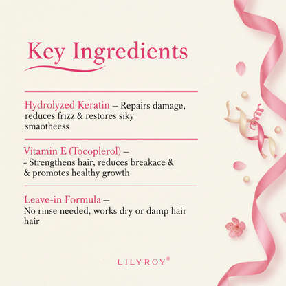 Lilyroy Hair Serum Keratin - Ingredients