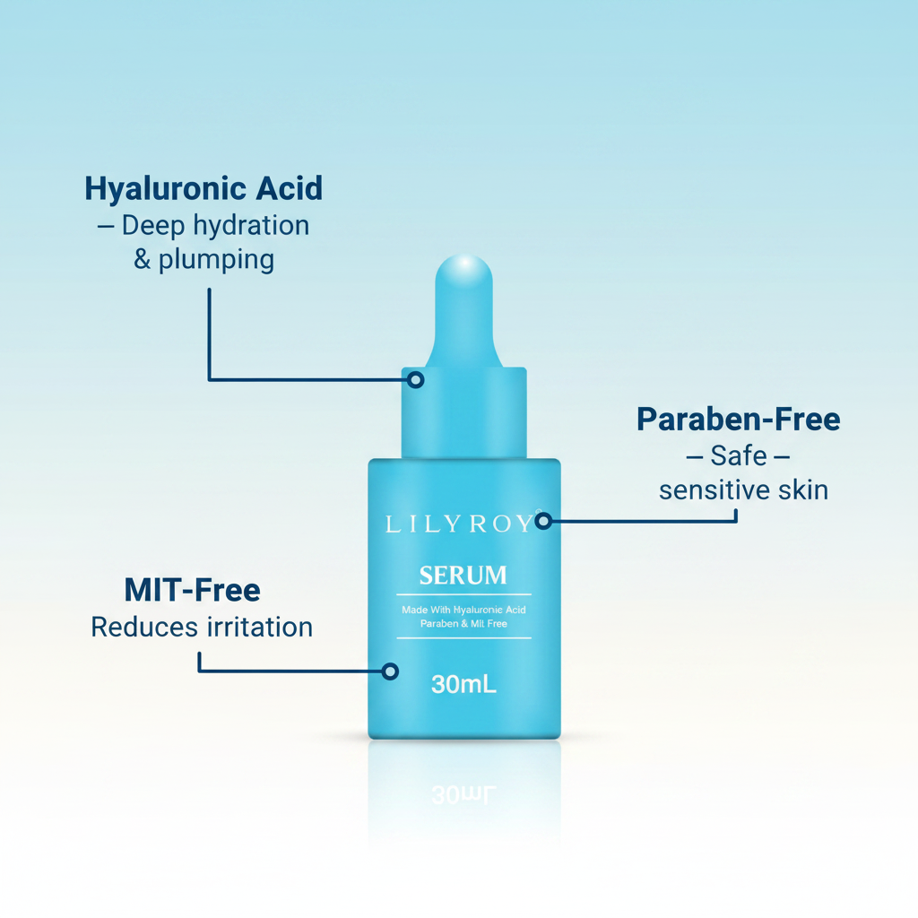 Lilyroy Hyaluronic Serum - Callouts