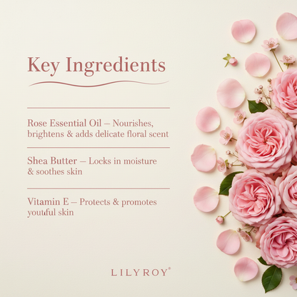 Lilyroy Rose Body Lotion - Ingredients