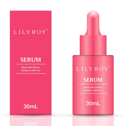 Lilyroy Retinol Serum 30mL pink bottle with box