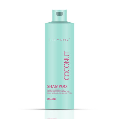 Lilyroy Coconut Shampoo 350mL mint green bottle