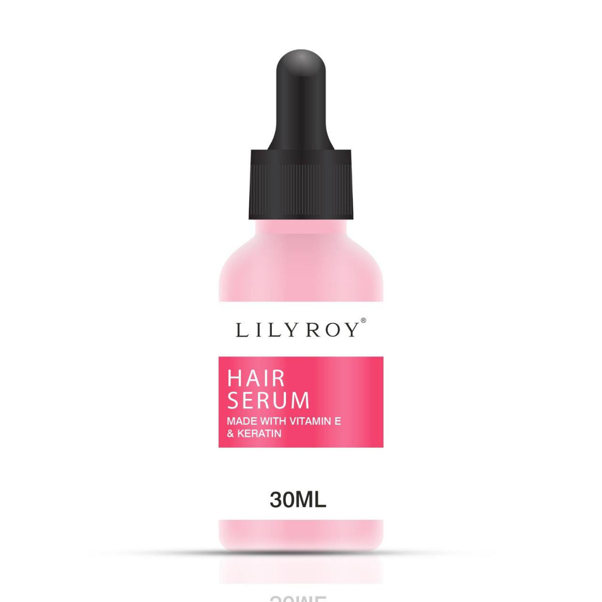 Lilyroy Hair Serum with Keratin 30mL pink bottle